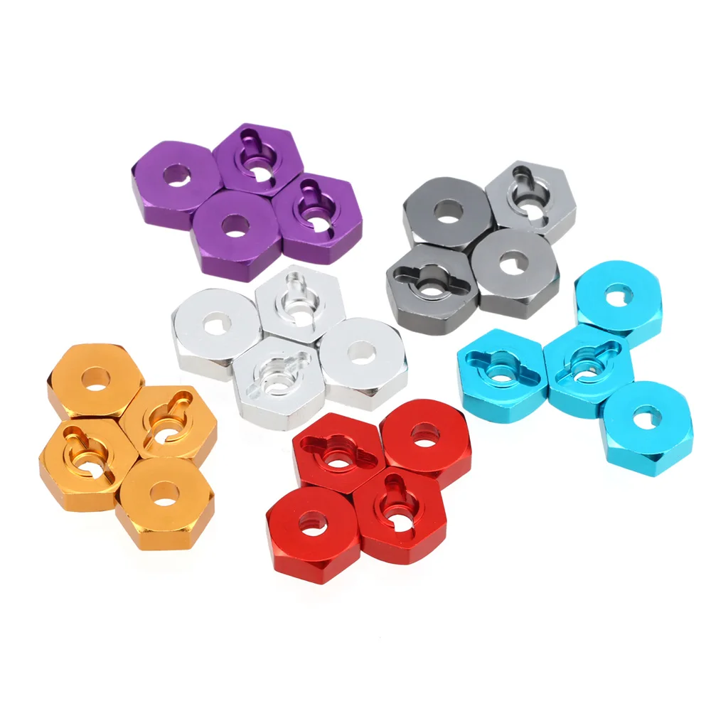 UAngel 1:10 RC Adapter Wheel Drive Hex 12mm With Pin Screws for HSP 102042 122042 (02134) 1/10 Scale RC Model Car Upgrade Parts