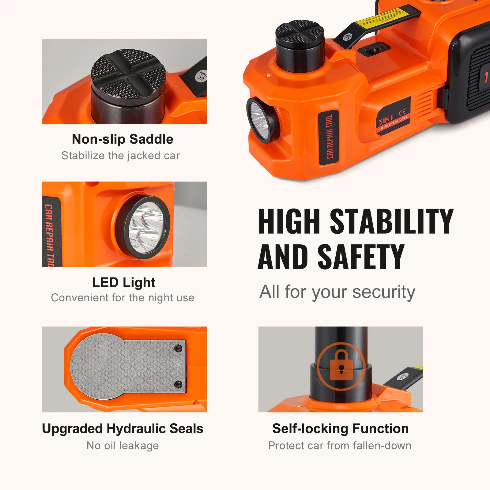 5T Electric Hydraulic Car Jack 6