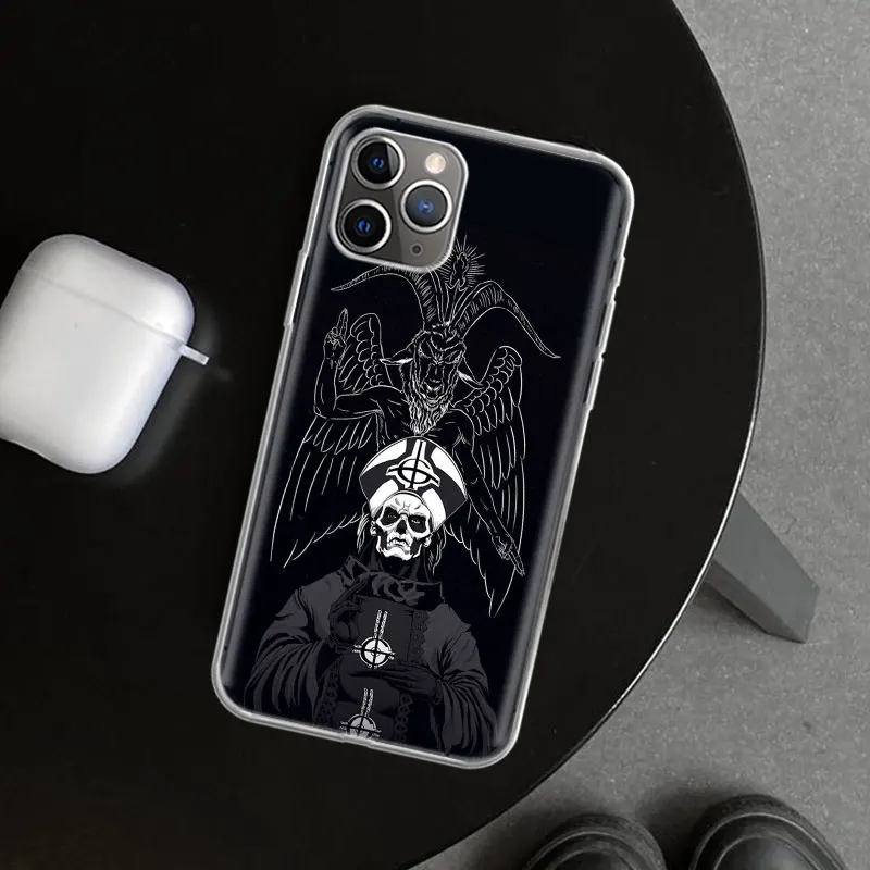 Ghost Papa Emeritus Phone Case Cover for iPhone 11 12 13 14 15 16 Pro Max Apple X XS XR 7 Plus 8 + Art Customized Fundas 11 14 1