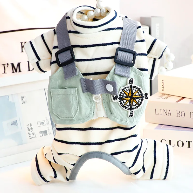 الحيوانات الأليفة الدنيم هوديي بذلة السروال القصير تي شيرت الكلب معطف القط جرو سترة الخريف الشتاء الملابس الملابس للكلاب والقطط الصغيرة المتوسطة #6