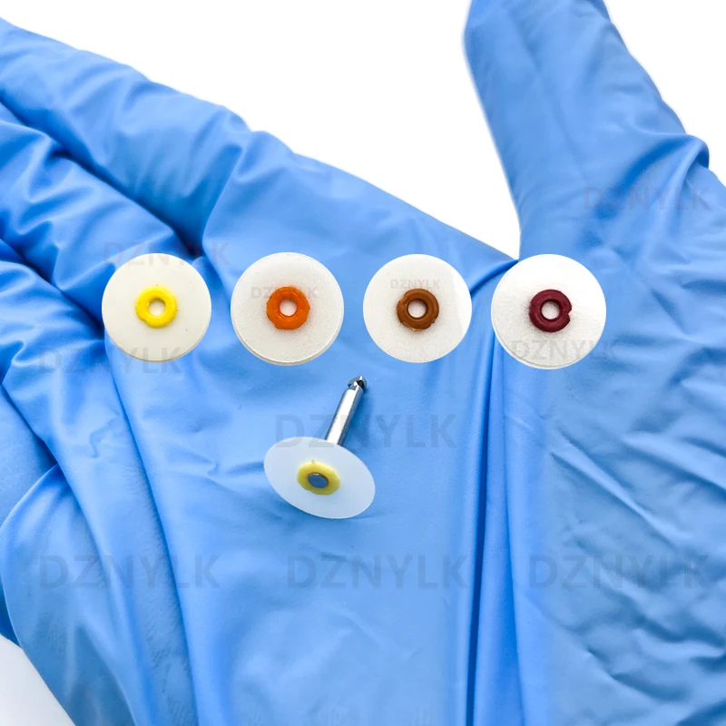 Dental Composite Polishing Discs Contouring Mandrel Translucent Snap Type Finishing&Polishing Discs Restoration Material Dentist