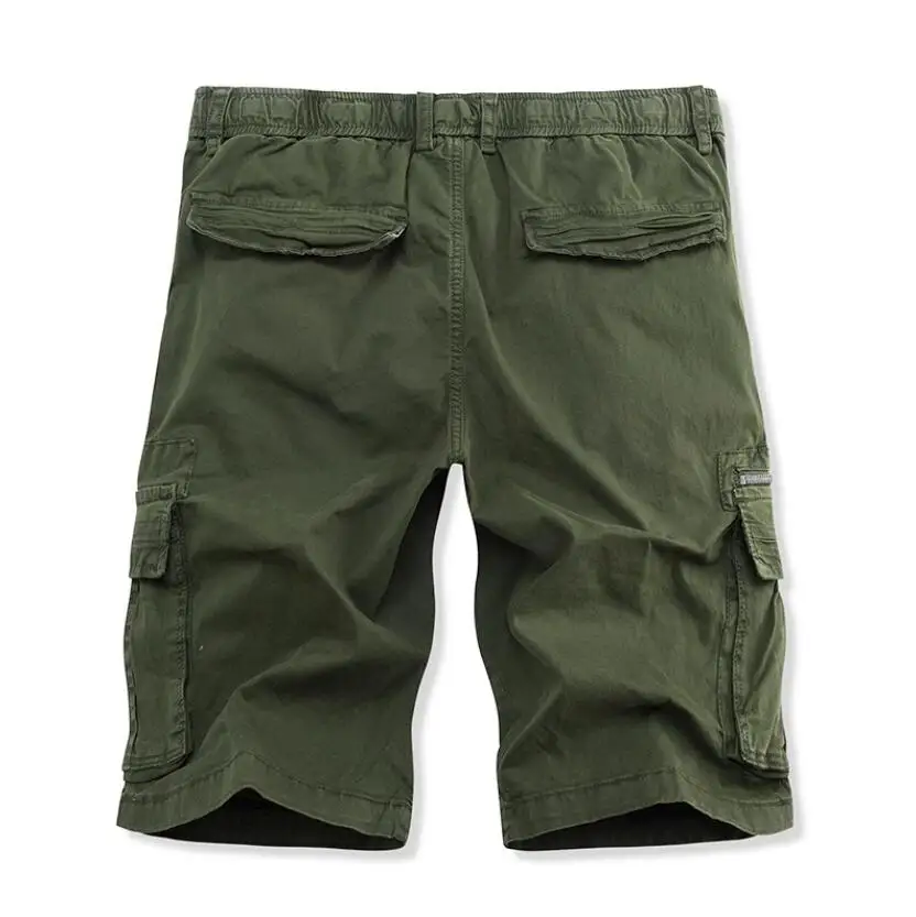 Men Cargo Shorts Multi Pocket Pants New Summer Male Cotton Casual Tool Shorts High Quality Man Military Loose Cargo Pants 40