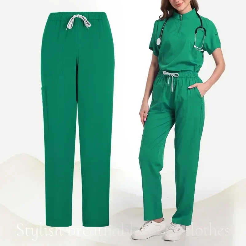 Nieuwe Ziekenhuis Medische Scrub Pakken Verpleegster Uniform Vrouwen Medische Kleding Voor Dokter Scrub Set Schoonheid Werkkleding Operatie Top Broek