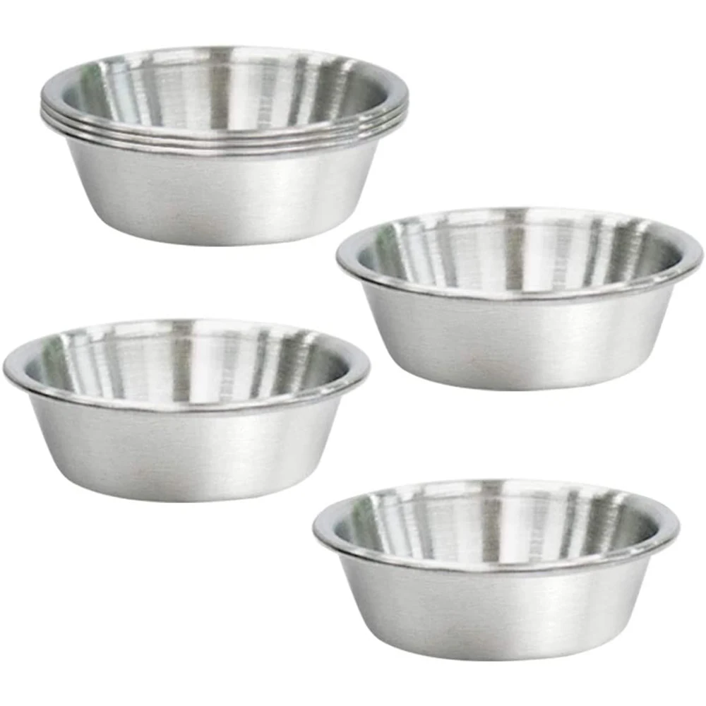 

6Pcs Mini Stainless Steel Seasoning Dishes, Dipping Sauce Bowls, Sushi Dipping Dishes for Condiments, Meal Prep, Snack, Soy Dip