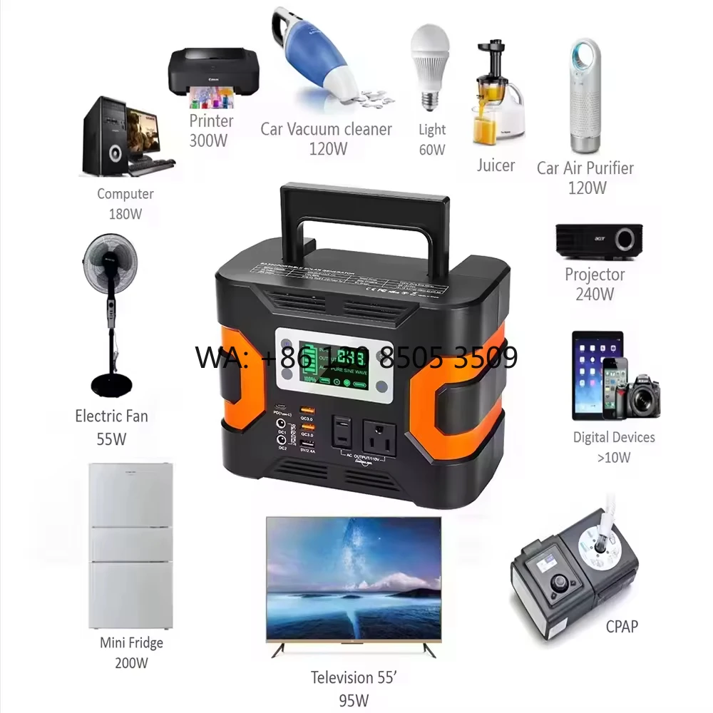 

New 166Wh Lithium Battery Mini Home Backup Off Grid Power Supply System Portable Solar Emergency Generator