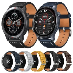 Leather Watch Strap For Zeblaze Vibe 7 Pro/Stratos 2/3 Ultra Beyond GTS3 GTR3 Btalk3 2 Pro Lite GPS Band Bracelet 22mm Watchband