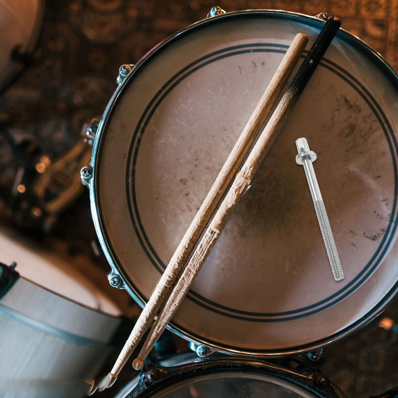 ชุดสกรูกลอง 20 ชิ้น สแตนเลส ขนาด M5x60 มม. อะไหล่เครื่องดนตรี ชิ้นส่วนทดแทน สกรูสแตนเลส