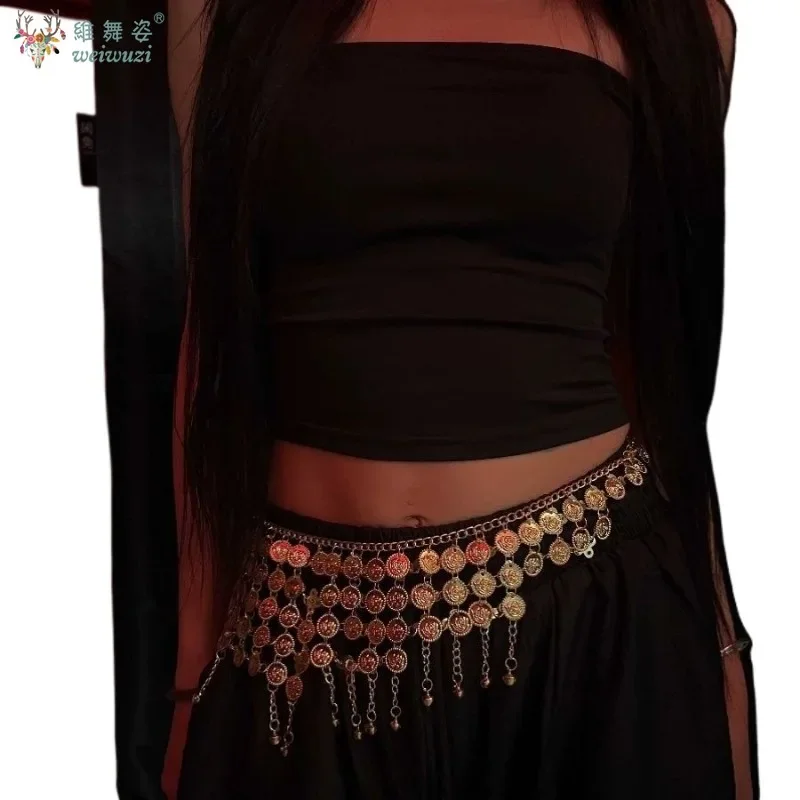 Buikdans Multilayer Taille Keten Nieuwe Vrouwen Body Chains Kwastje Boheemse Jazzdans Exotische Metalen Hippe Sjaal Ketting Riem