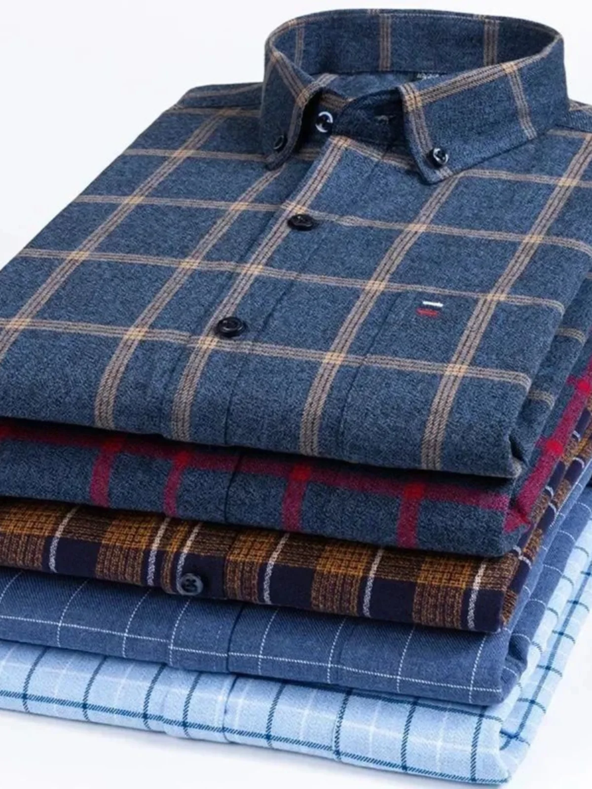 

Retro Plaid Lapel Long Sve Slim Fit irt Classic Sle Button down Casual irt for Men Autumn Season Faionable Top