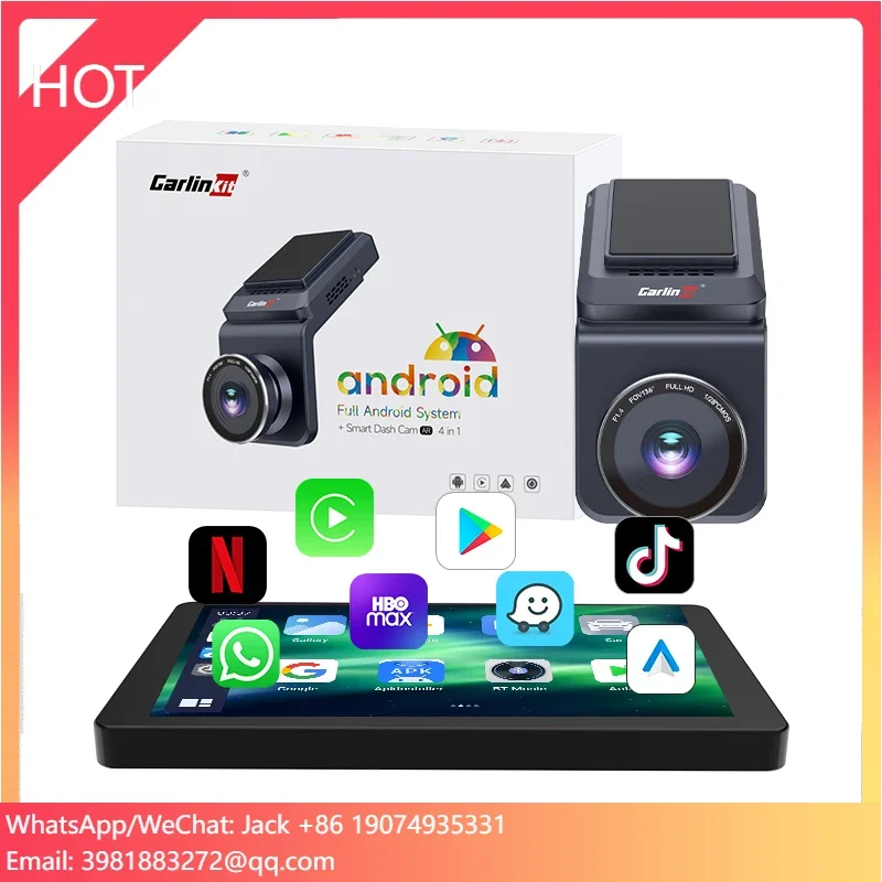 

CarlinKit Driving Recorder 128Gb 1080P Wireless Carplay Android Auto Car Split Screen Display Dvr Wireless Carplay Ai Box