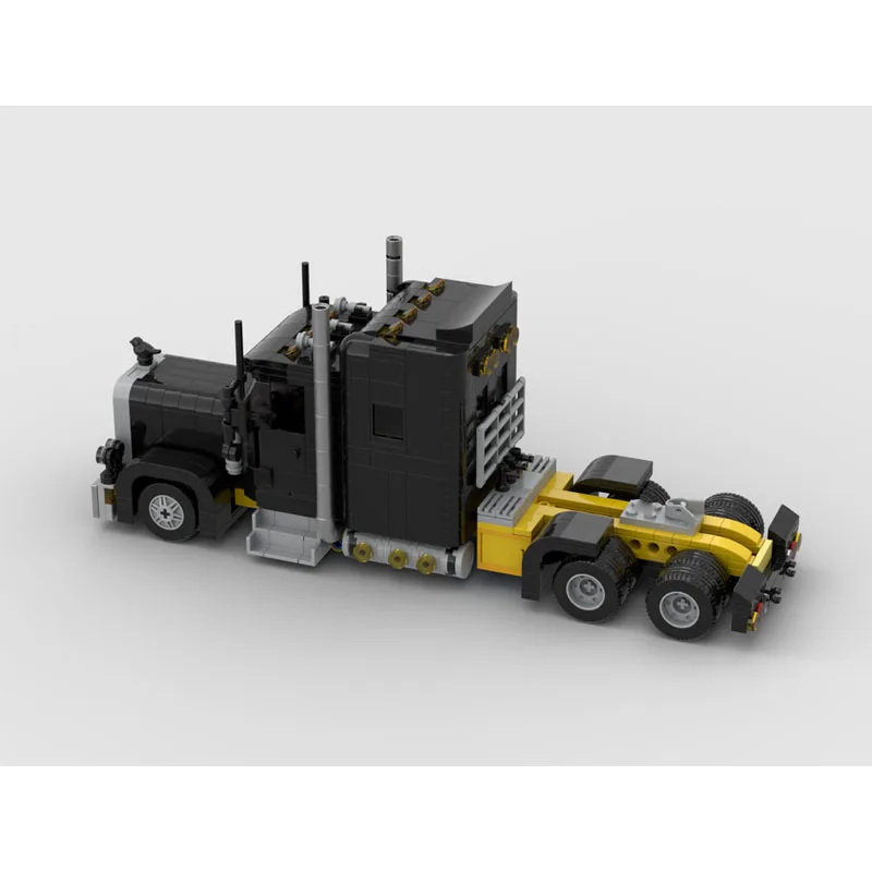 

MOC-254578 New Military Cargo Semi-Trailer Truck Building Block Model 808 Parts Boys' Children's Birthday and New Year Toy Gift