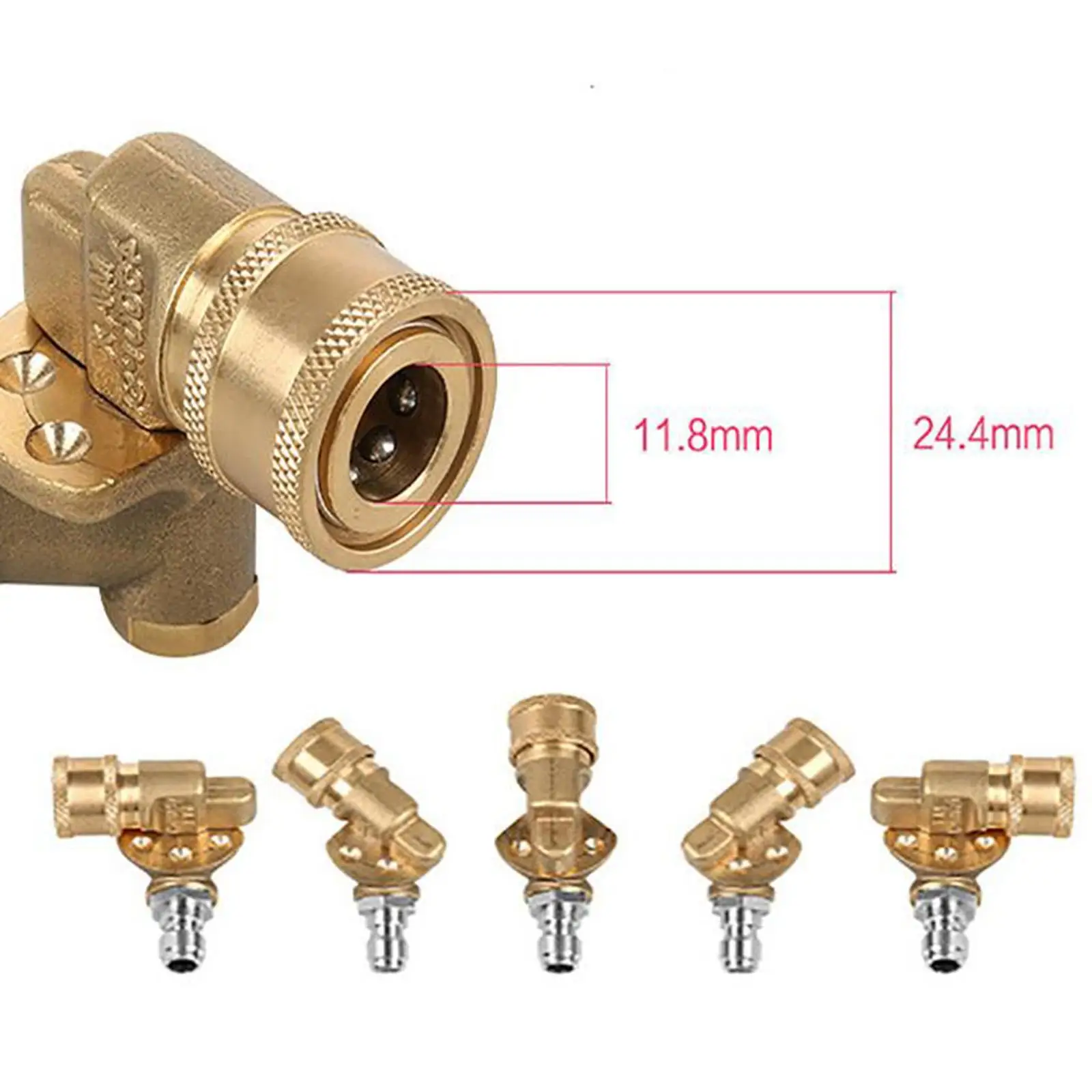 Professional Pressure Washer Adapter Set Nozzles 1/4