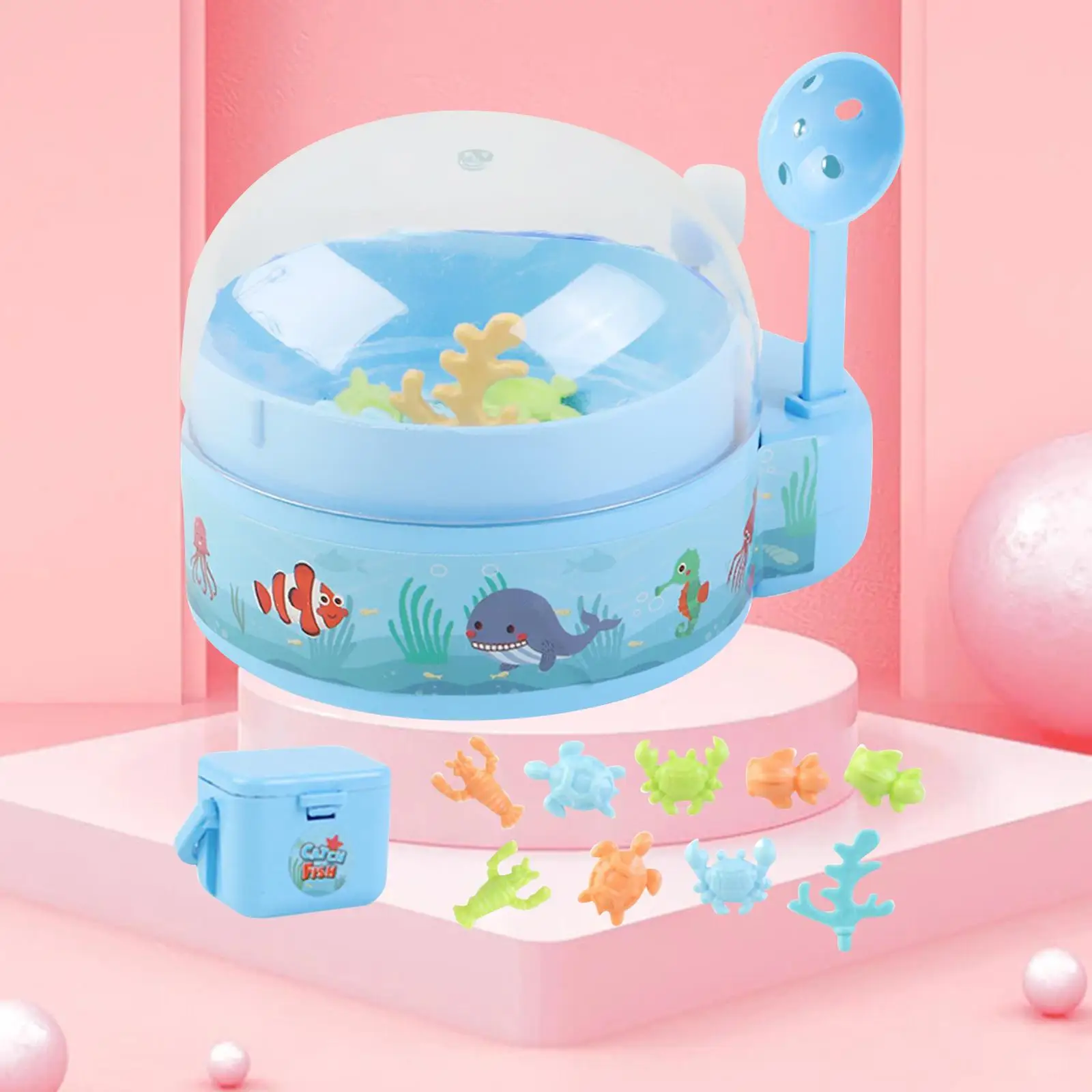 jifengmusical Small Fishing Activities Fishing Game Tiny Hands for Birthday