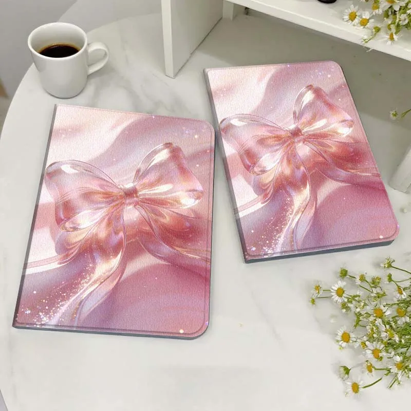 

Pink Bowknot Glossy Case For Honor MediaPad MatePad 6 7 X8 M5 M6 V6 V7 T5 T10 T10s 10 11 SE C5e X8a Pro Lite Tablet