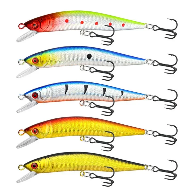

1PC Minnow Fishing Lure Bronzing Minnow Bait 3D Eyes Plastic Hard Bait Pesca Artificial Jig Wobblers Crankbait Fishing Tackles