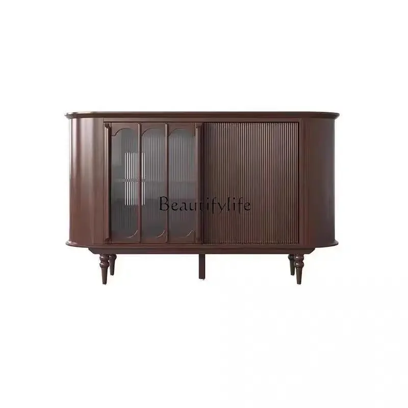 

ls 35 ls 35 American solid wood low side cabinet dining side cabinet retro living room wall storage chest