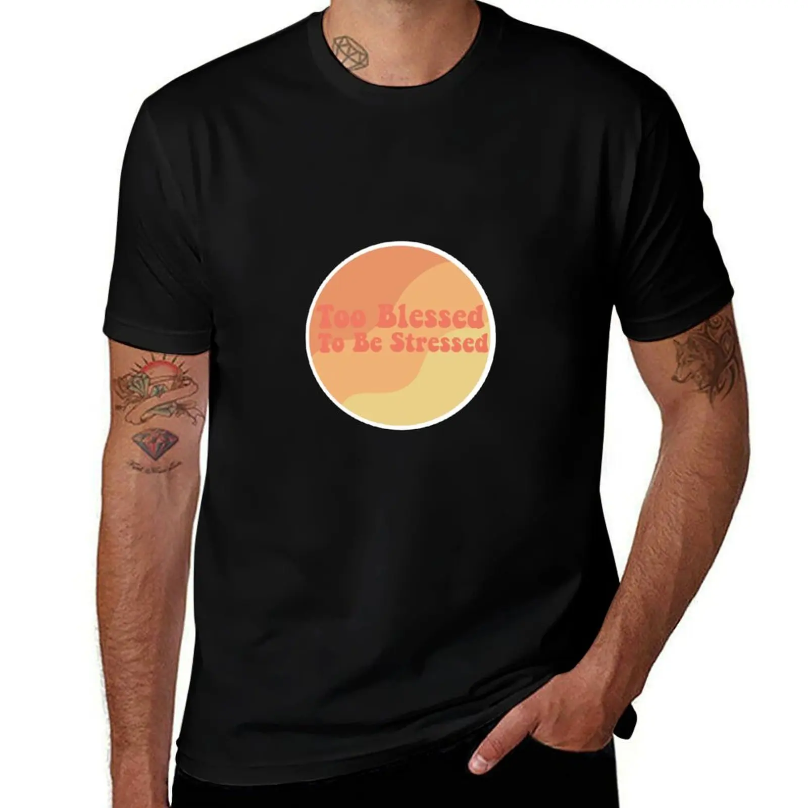 Too Blessed To Be Stressed T-Shirt Holiday All Match T-Shirt