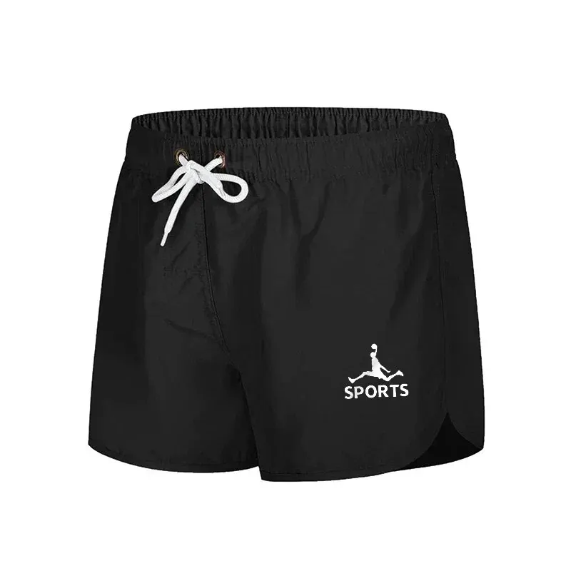 2024 Letnie męskie nowe modne cienkie, jednokolorowe, szybkoschnące, oddychające spodenki z siateczki Casual Sports Fitness Beach Surfer Pants