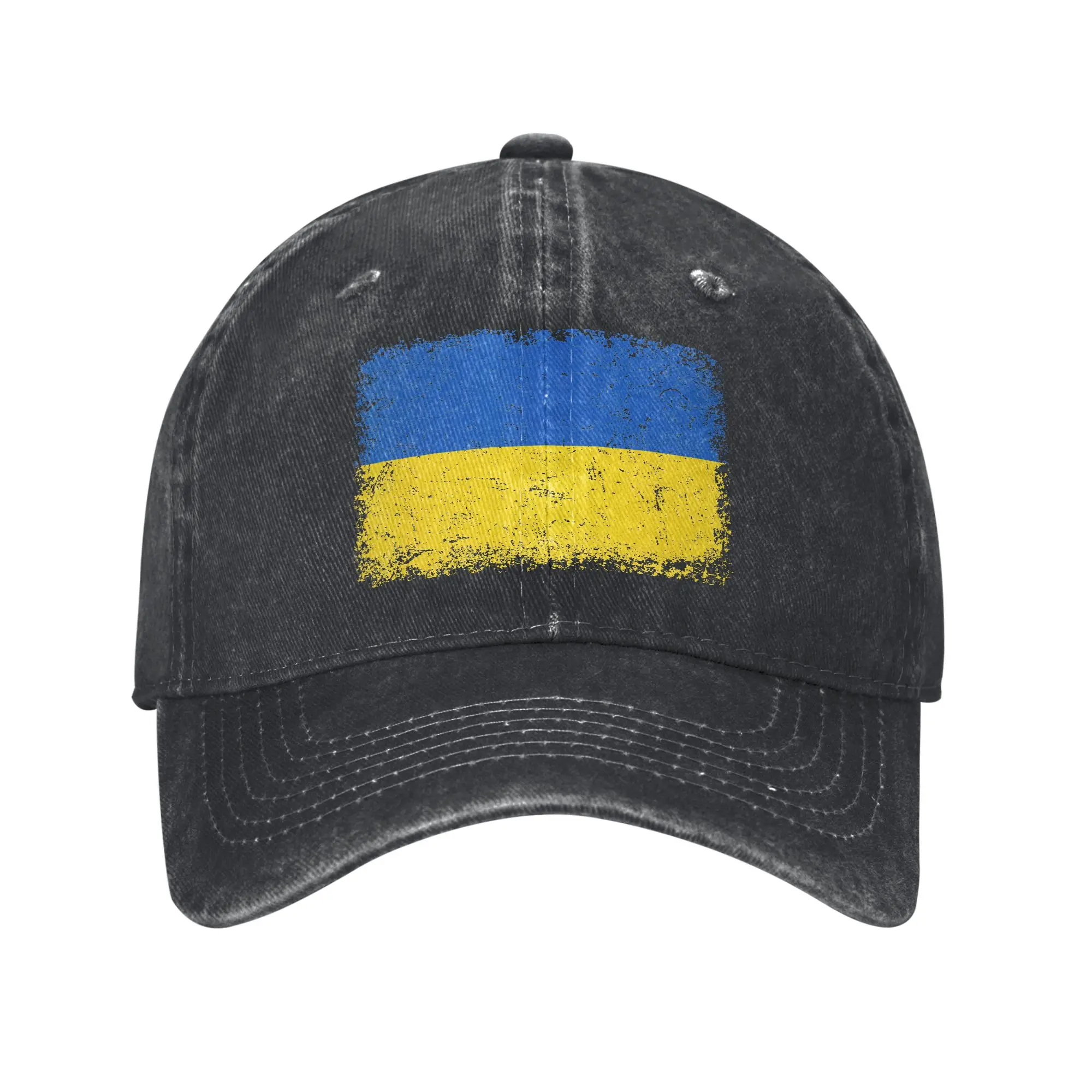 

Vintage Ukraine Ukrainian Flag Pride Retro Style Sun Baseball Cap Men Washed Hip Hop Hats Design Running Hippie Baseball Caps