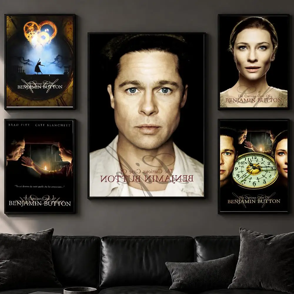 Movie T-The Curious Case of Benjamin ButtonS Poster Art  Self-Adhesive No Glue Residue Wall Decor for Bedroom Living Room