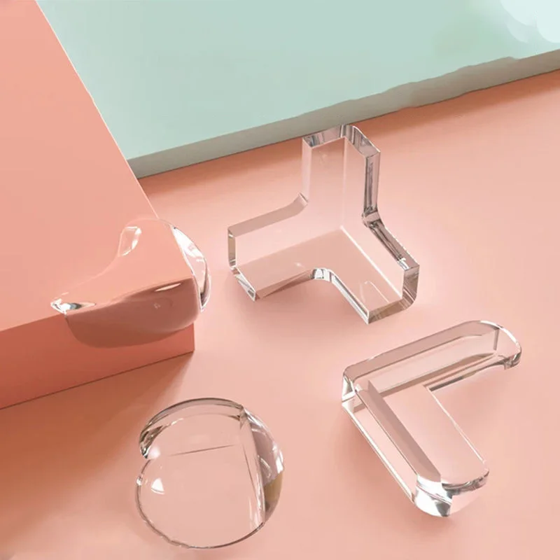 10pc Safety Corner Protector Soft Corner Sticker Anti-bump Guard Corner Edge Protection Cover Table Corner Window Anti-collision