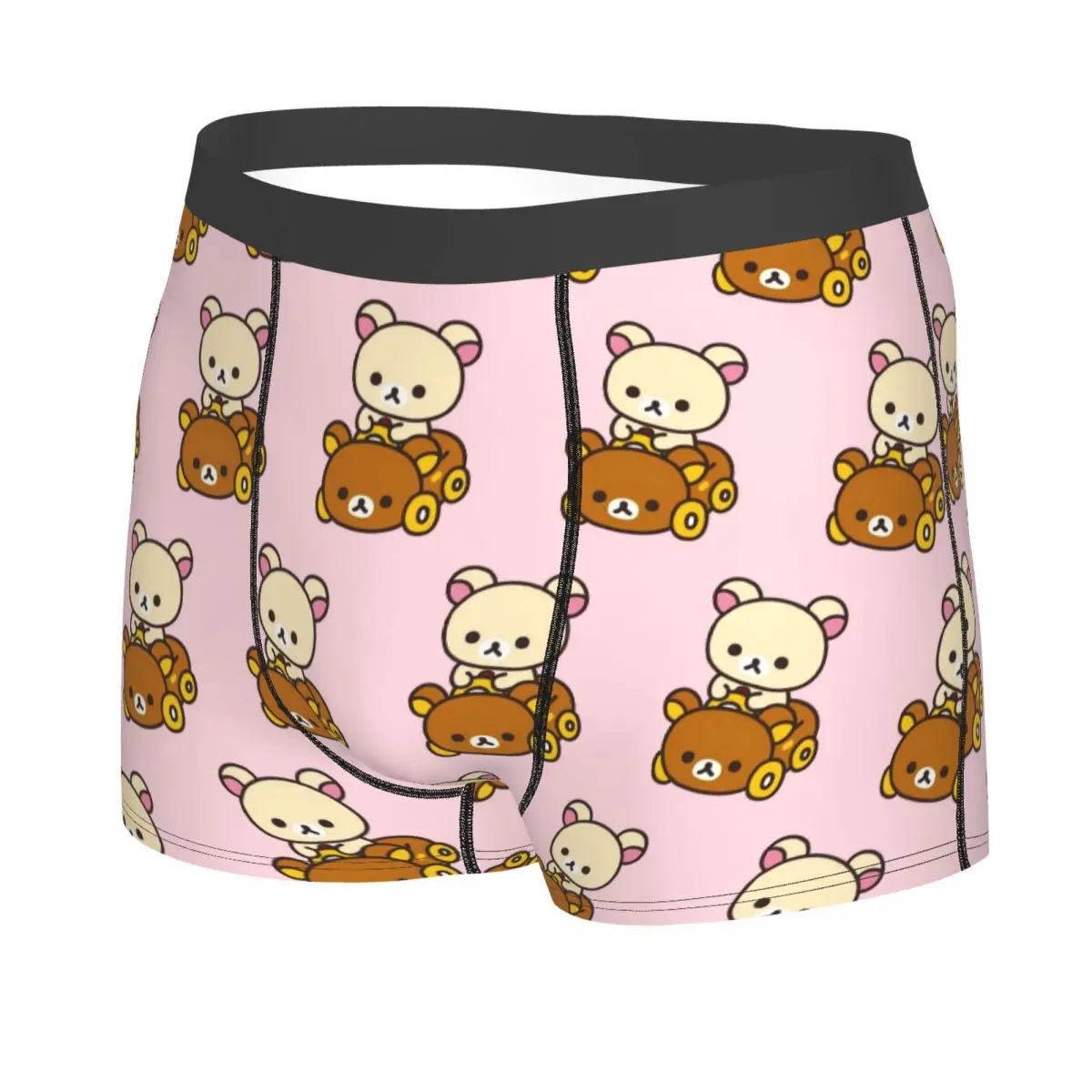 الملاكم السراويل السراويل Korilakkuma القيادة Rilakkuma سيارة سراويل الرجال الملابس الداخلية الناعمة ل أوم رجل صديقها هدية #2