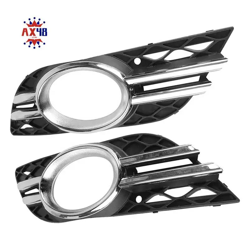 

AX48-1Set Front Bumper Fog Light Grill Chrome Trim Cover For Mercedes-Benz E-CLASS W211 2007-2009 A2118851174 A2118850822