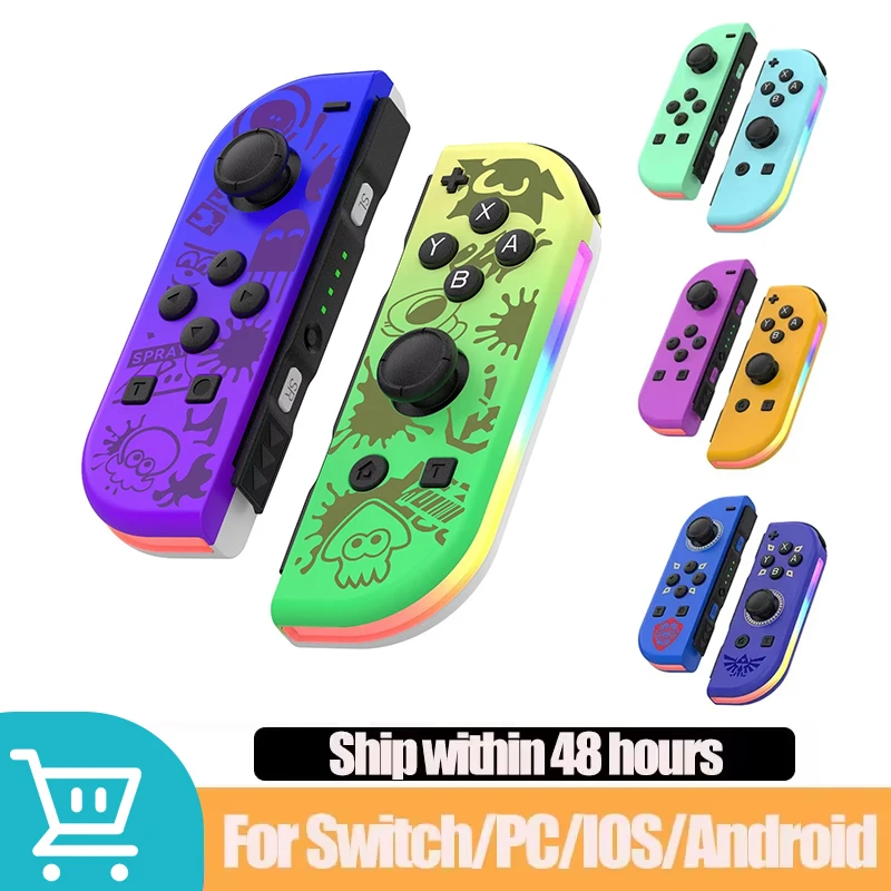 Joy Pad Gamepad For Nintendo Switch/OLED/Lite/Android/Pc Bluetooth Wireless Controller Joystick With Trubo Video Game Consoles