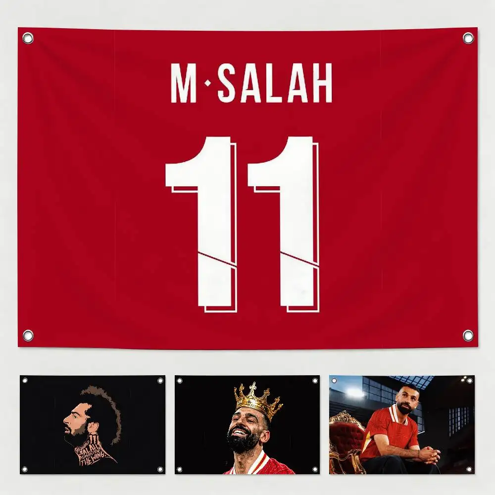 Football star M-Mohamed Salah  Flag Suitable For Party Club Outdoor Interior Wall Decoration Banner Fans Gift