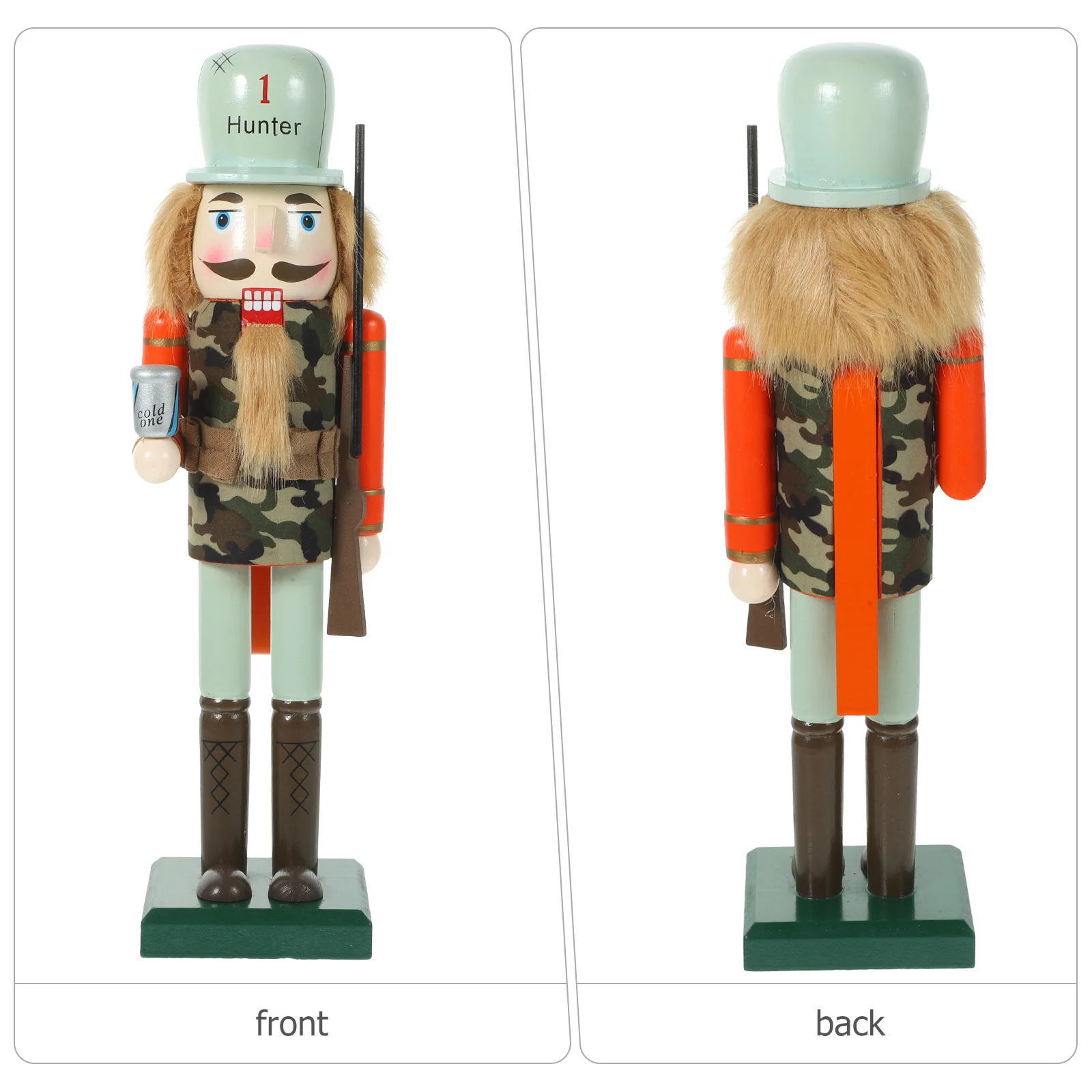 

Christmas Nutcracker Soldier Wooden Cloth Holiday Decoration Desktop Xmas Nutcracker Figure Christmas Mantel Shelf Decor