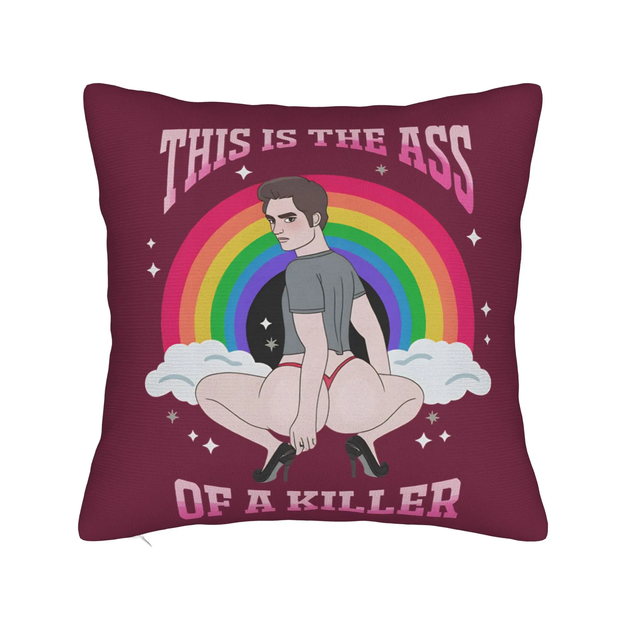 Funny Edward Cullen Jacob Twilight   Pillow Case  Soft Pillow Cover Cute Funny Pillowcases For Sofa Couch Bed Living Room