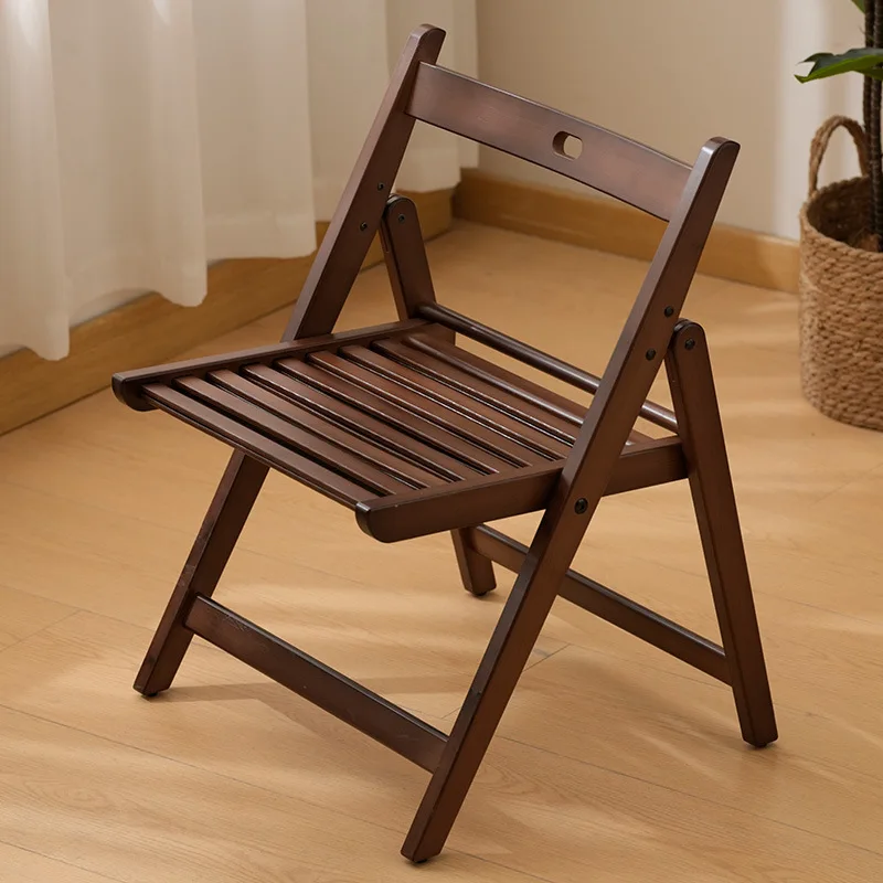 Light luxury solid wood folding chair, outdoor folding leisure chair, courtyard solid wood rest chair, solid wood beach chair