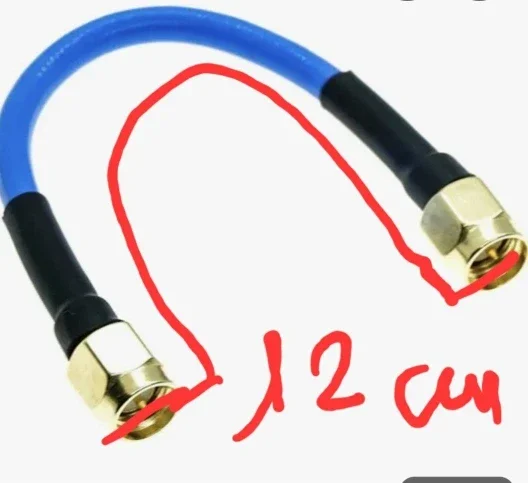 

10PCS SMA Male to SMA Male RG402 with blue jacket 12cm Cable