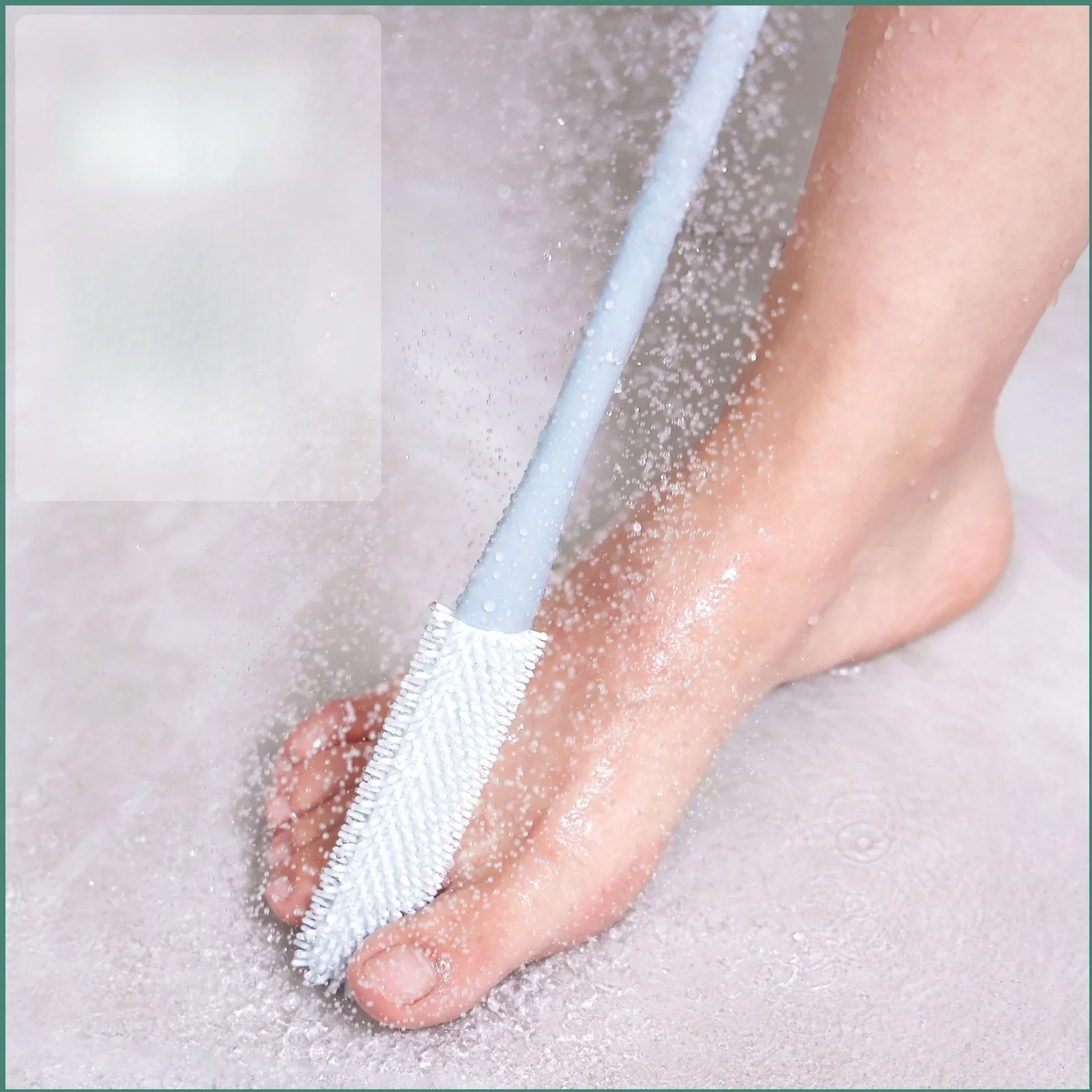 

Long Handle Toe Scrubber Brush Easy Grip Portable Shower Foot Cleaner Tool Ideal For Elderly And Pedicure Care