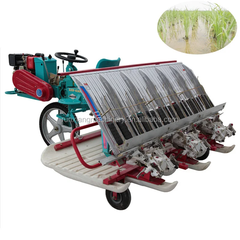 Tractor Riding Type Self Propelled Planting Rice Transplanter