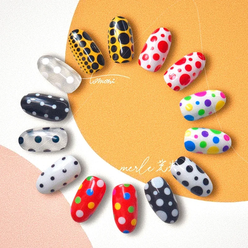 Punk Gold Silver Simple Summer Colorful Laser Round Dot Love Heart 5D Self Adhesive Nail Art Decorations Sticker Manicure Decals