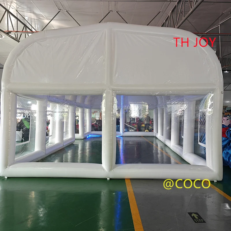 Tenda gonfiabile ermetica all'aperto, tenda di copertura della piscina della tenda della cupola del PVC su misura 10x5m