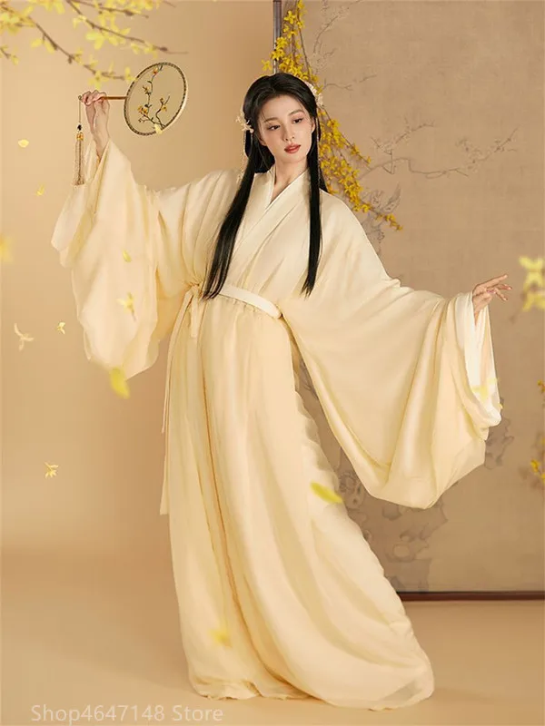 WeiJin Hanfu Dress Chinese Traditional Women's Clothing Retro Stage Cospaly Princess Dance Costumes