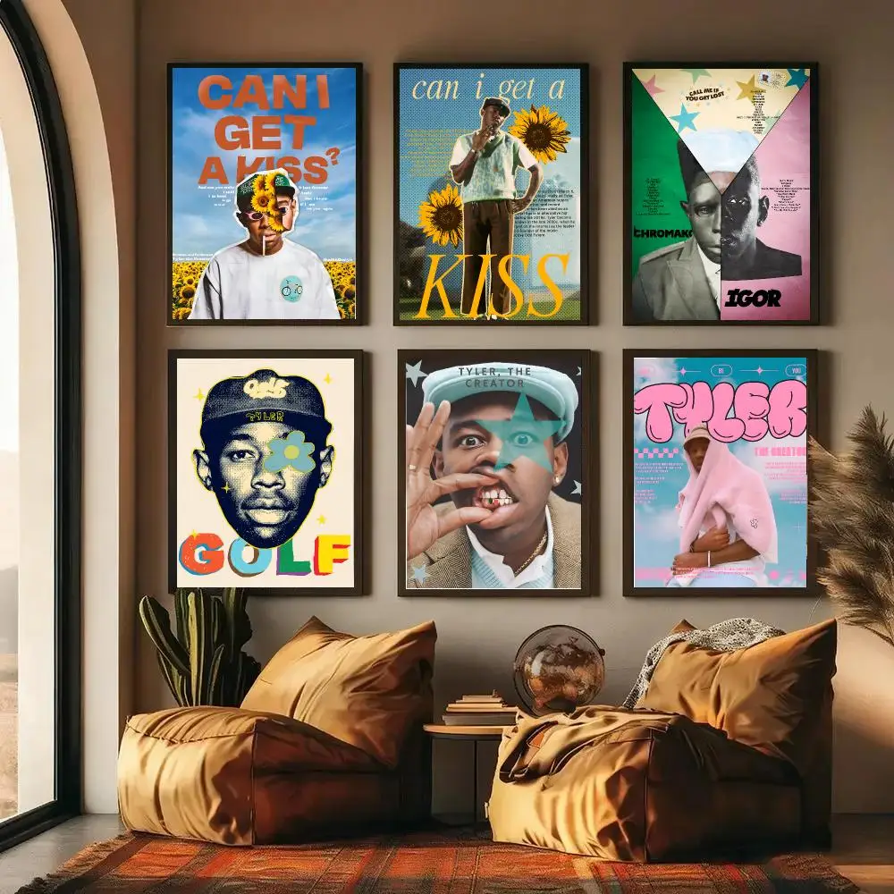 T-tyler, The Creator Poster High-definition Waterproof Poster Stickers, Suitable For Bedroom, Living Room, Home Decoration