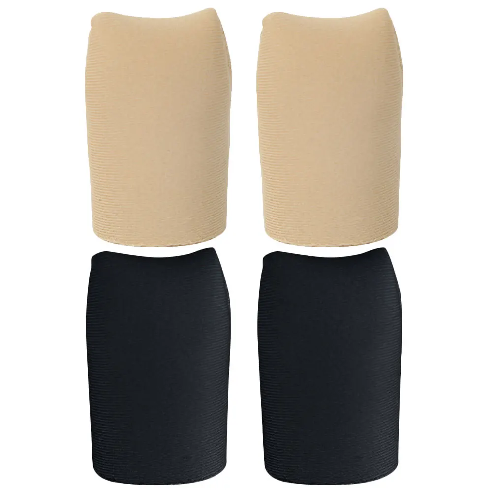 2 paia di protezioni per le dita dei piedi antiusura, foderate in silicone, copertura superiore chiusa per alleviare il dolore, maniche flessibili e traspiranti, confortevoli