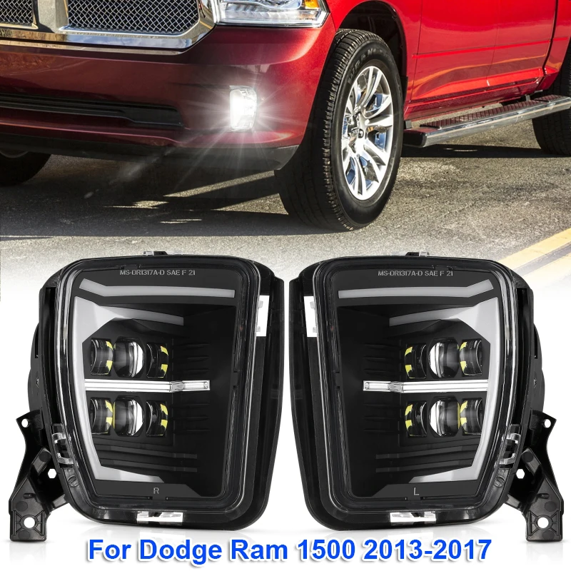 

2pcs/set LED Car Front Bumper Fog Lamp Driving Lamps for Dodge Ram 1500 2013-2017