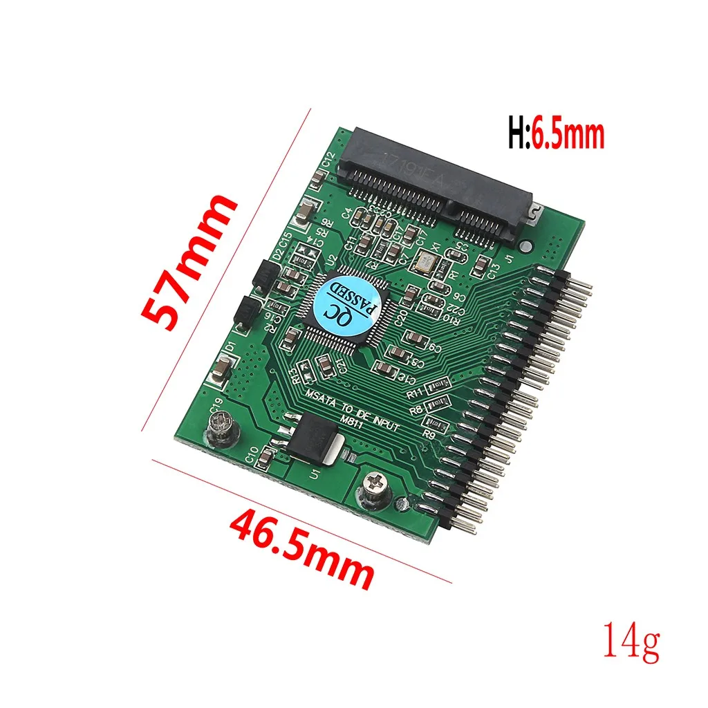 MSATA Mini PCI-E SSD To 1.8inch 44Pin 3.3V IDE Adapter Hard Disk Converter Card Board