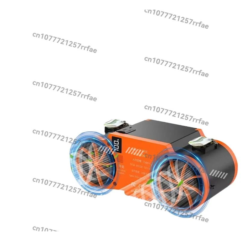 

2025 New Waist Fan Summer Cooling Neck Fan Heatstroke Prevention Construction Workers Travel Camping Mountaineering Cool Wind