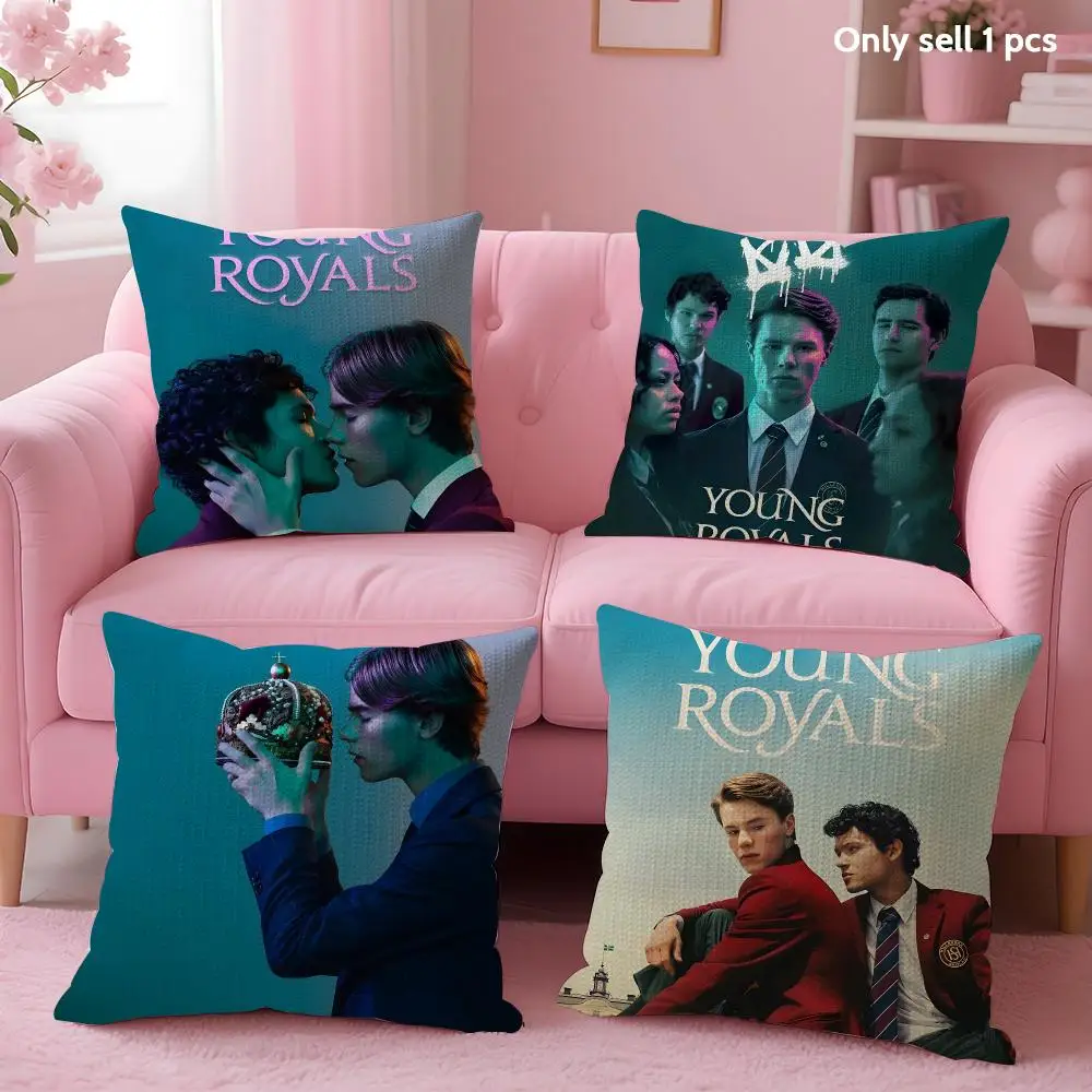 Movie TV Y-Young R-Royals Cushion Cover Decorative Linen Throw Pillow case Soft for Bed Sofa Car Home Decor