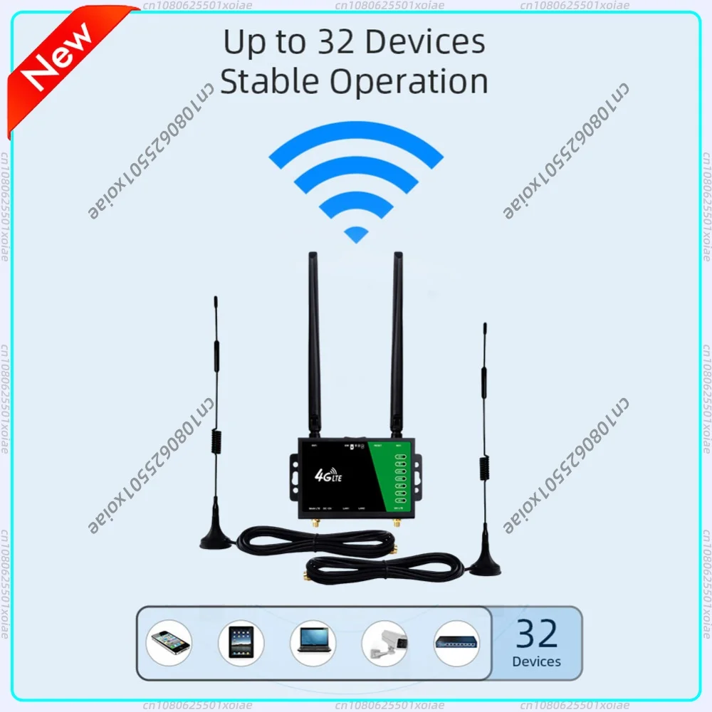 4G Wireless Router with SIM Card Slot Firewall Protection 4G LTE CPE Router 150Mbps Modem Router for Home Office Indoor