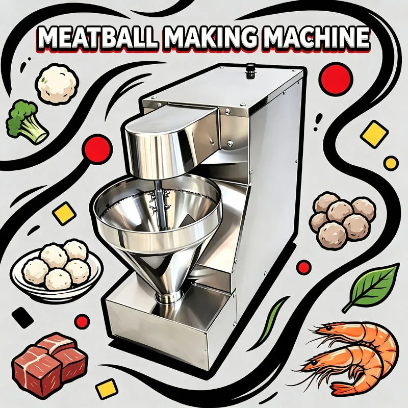 Meatball Making Machine Electric Small Commercial Meatball Forming Machine High Efficiency For Making Vegetable Balls Lamb Balls