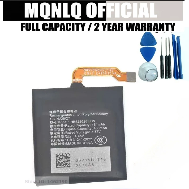 New HB522628EFW Battery For Huawei Honor Watch 4 GS3 GS4 Rechargeable MUS-B19 TMA-L19  Smart Watch Batteria