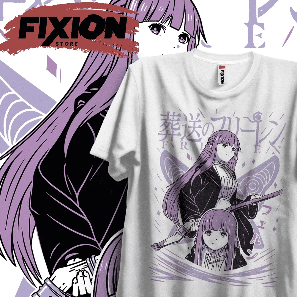 Frieren – Fern EC Anime T Shirt Manga Gift For Anime Lover All Size Cotton