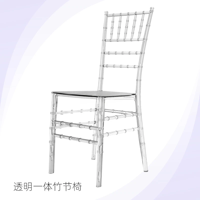 

Acryllic 10 Pcs Hotel Chairs Single Bride Wholesale Luxury Plastic Hotel Chairs Royal Chaises De Jardin Party Venue Furniture