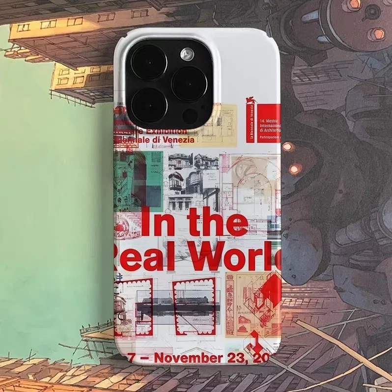 

Ins Red Poster Letters Phone Case for IPHONE 17 Air 16E 15 PROMAX 14 Plus 13 12 MINI 11 PRO 16Plus XR XS MAX Acrylic Phone Cover